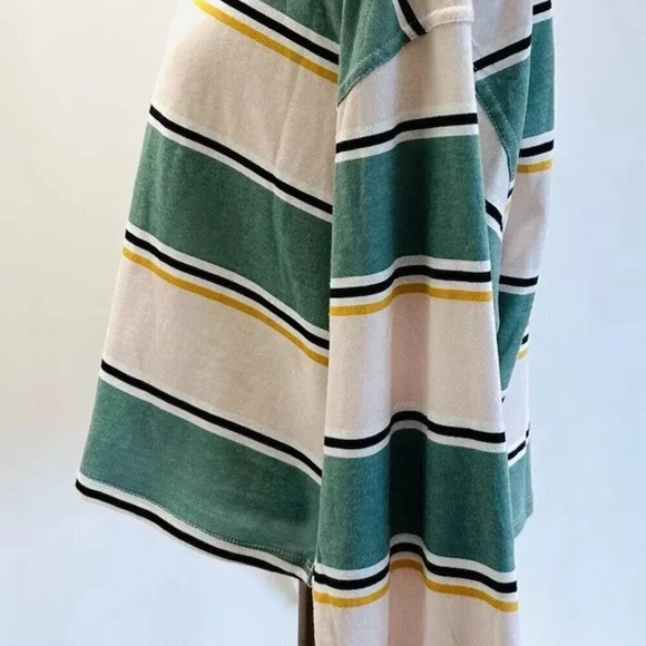NWT SO Juniors Long Sleeve Pullover Collared Neck Striped Multi-Color Top Size M - Picture 8 of 11